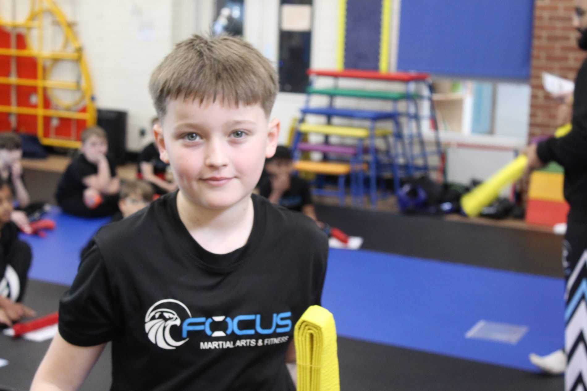 A Focus Fitness juniors class training with a coach